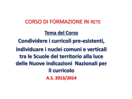 Power Point Rete di Scuole Tavoliere Meridionale