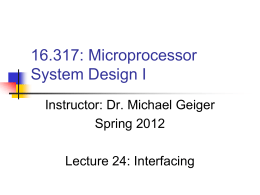 Interfaces of 80386DX - Michael J. Geiger, Ph.D.