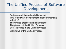 Chapter 6: The Unified Process of Software Development