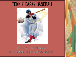 TEKNIK DASAR BASEBALL