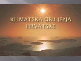 Klimatska obilježja Hrvatske