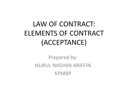 Acceptance - law4students