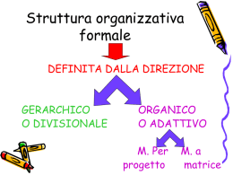 Struttura organizzativa formale