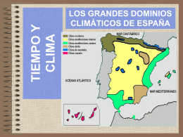Dominios climáticos de España