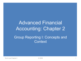 Advanced Financial Accounting: Chapter 2