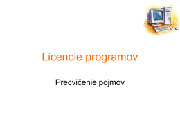 Licencie programov - Freeware, demo, shareware, adware