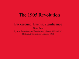 The1905 Revolution - roundwoodparkhistory