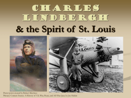 Charles Lindbergh & the Spirit of St. Louis
