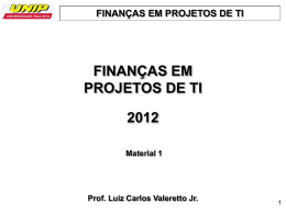 Financas Projetos TI