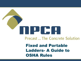 Fixed and Portable Ladder Safety
