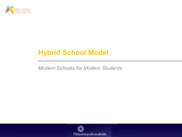 Hybrid School Model Presentation