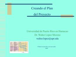proyecto - Universidad de Puerto Rico en Humacao