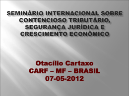 OTACÍLIO DANTAS CARTAXO - CARF