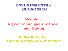 Module 3_Nguyên nhân gây suy thoái môi trường
