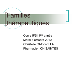 Familles thérapeutiques