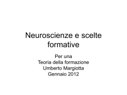 Margiotta - Neuroscienze e scelte formative