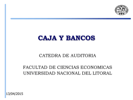 Material Caja y Bancos  - Facultad de Ciencias Económicas