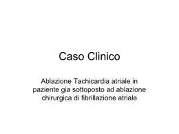 Caso Clinico - Cardioaritmie