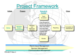 1.3 การบริหารโครงการ / Project Management