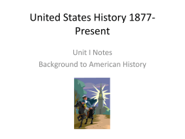 United States History 1877