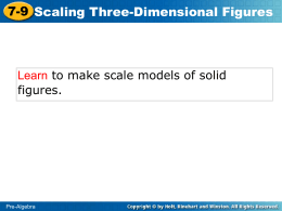 Lesson 9 – Scaling Three-Dimensional Figures