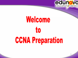 Introduction CCNA