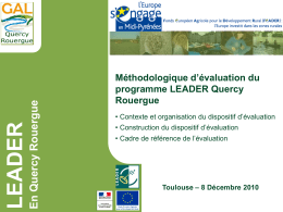 Evaluation Leader Quercy Rouergue - DRAAF Midi