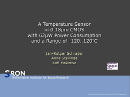 A Temperature Sensor in 0.18 µm CMOS with 62µW Power