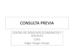 CONSULTA PREVIA - Plataforma Energética