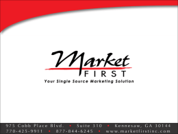 PowerPoint - Market First, Inc.