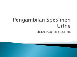 MK pengambilan spesimen urin