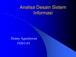 Analisa Desain Sistem Informasi