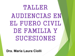 Audiencias Familia 2014 - Poder Judicial Tucumán