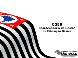 CGEB Coordenadoria de Gestão da Educação