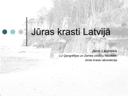 Jūras krastu erozija Latvijā