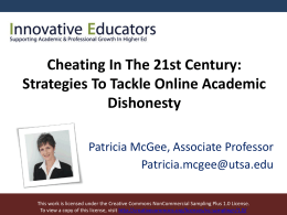 What is online academic dishonesty?