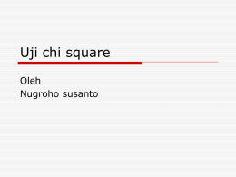 Uji chi square