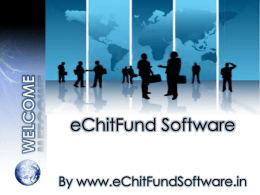 Chit Fund software PPT