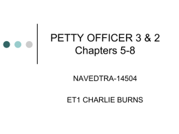 PETTY OFFICER 3 & 2 Chapters 5-8