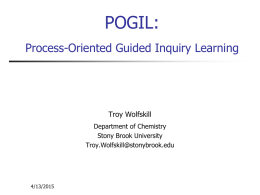 POGIL - Wolfskill PPT - Faculty Center