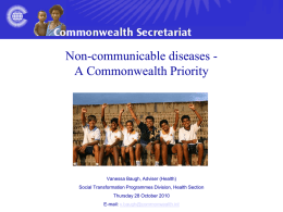 Non-communicable diseases - The Healthy Caribbean Coalition