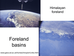 Foreland basins