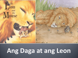 Ang Daga at ang Leon- Filipino 5 Madamdaming Pagbasa