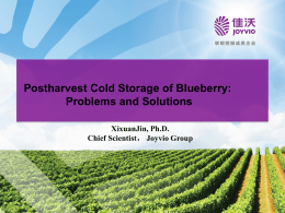 Postharvest Cold Storage of Blueberry: Problems and Solutions