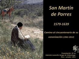 SAN MARTIN DE PORRES - Fray Martín de Porres