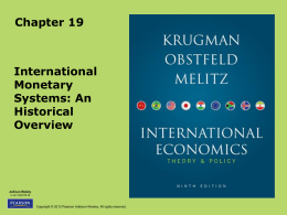 Lecture Slides on Chapter 19 of Krugman, et. al.