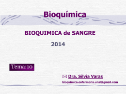 Tema 10 -a-Bioquimica de sangre