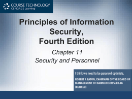 Principals of Information Security, Fourth Edition