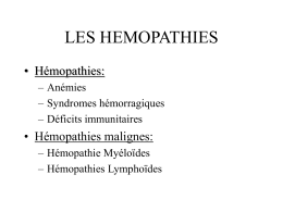 Hémopathies myéloïdes