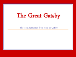 The Great Gatsby - Ms. Collins` Classroom Website
